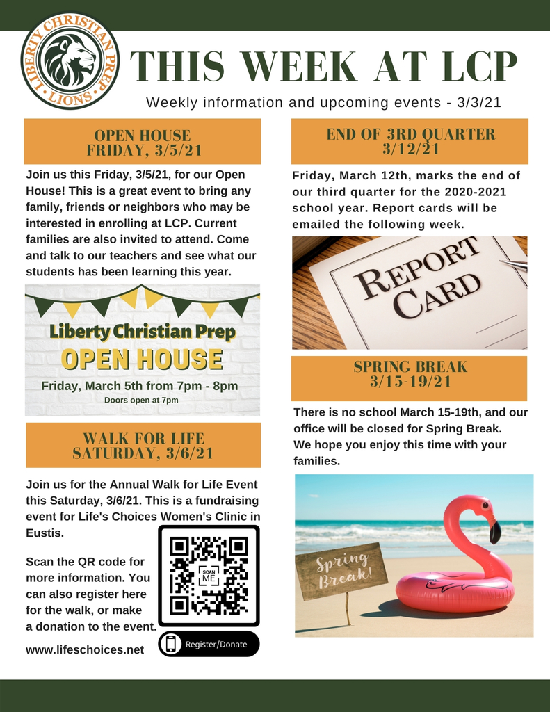 This week at LCP , 3/3/21