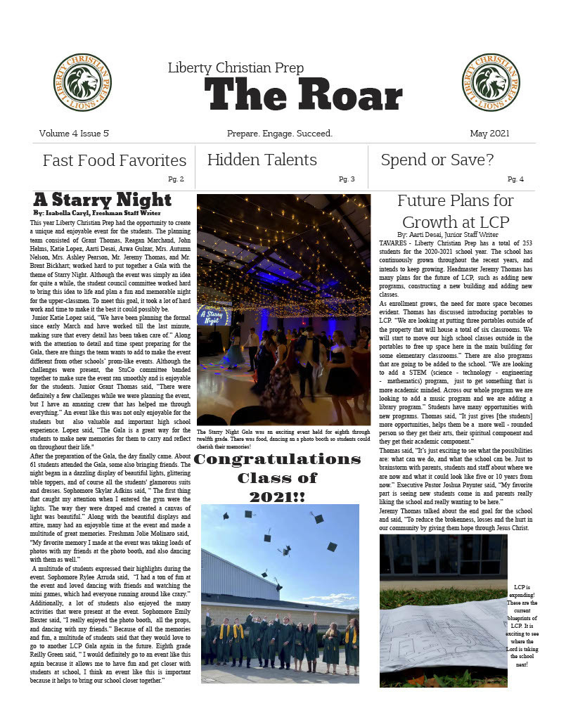 Check Out the Final Edition of "The Roar!"