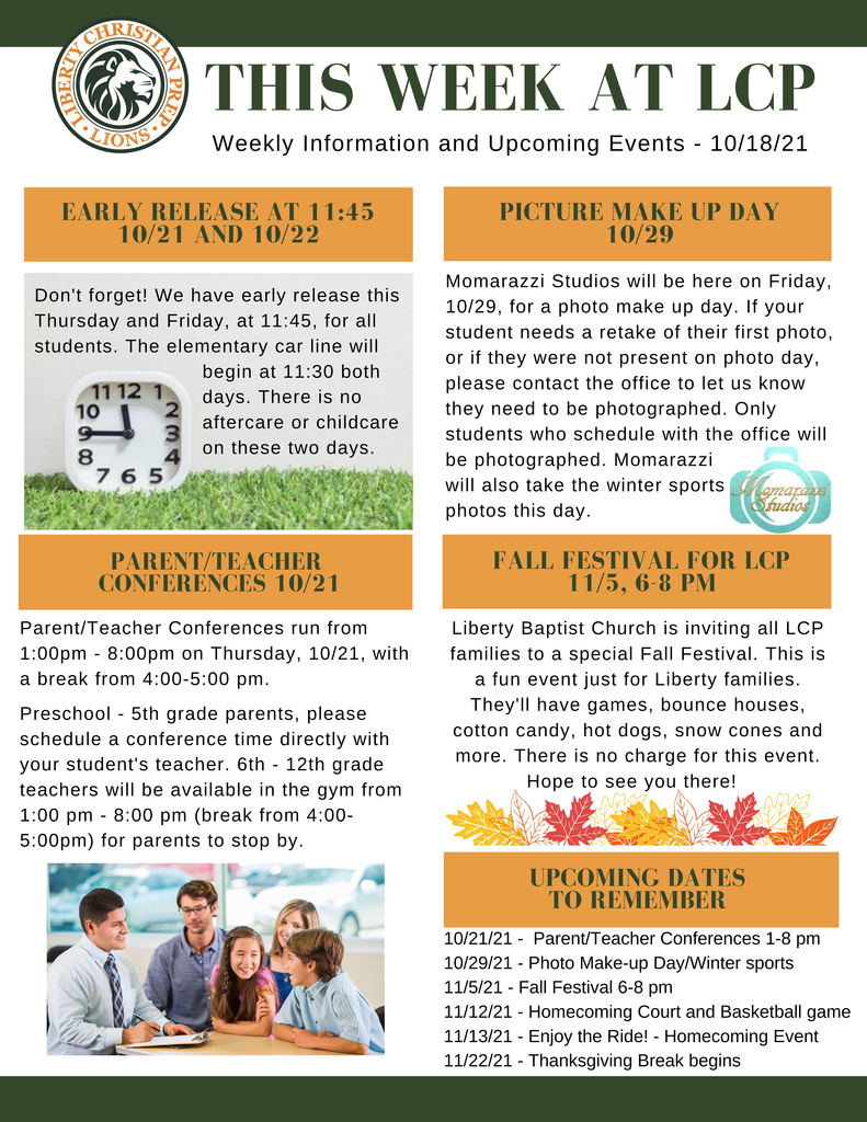 This Week at LCP - 10/18/21