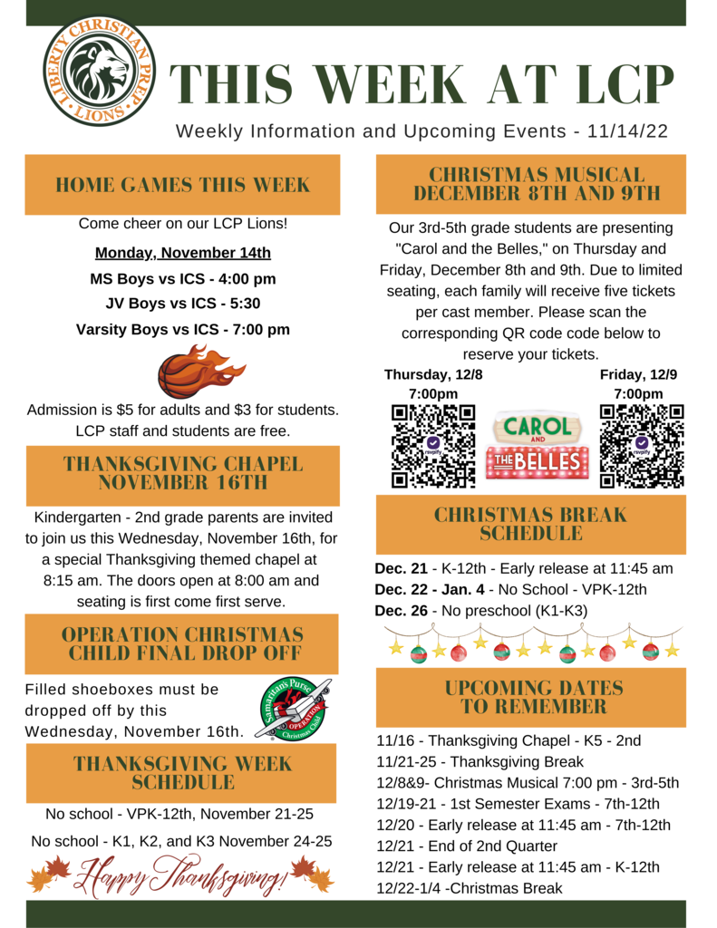 This Week at LCP - November 14th