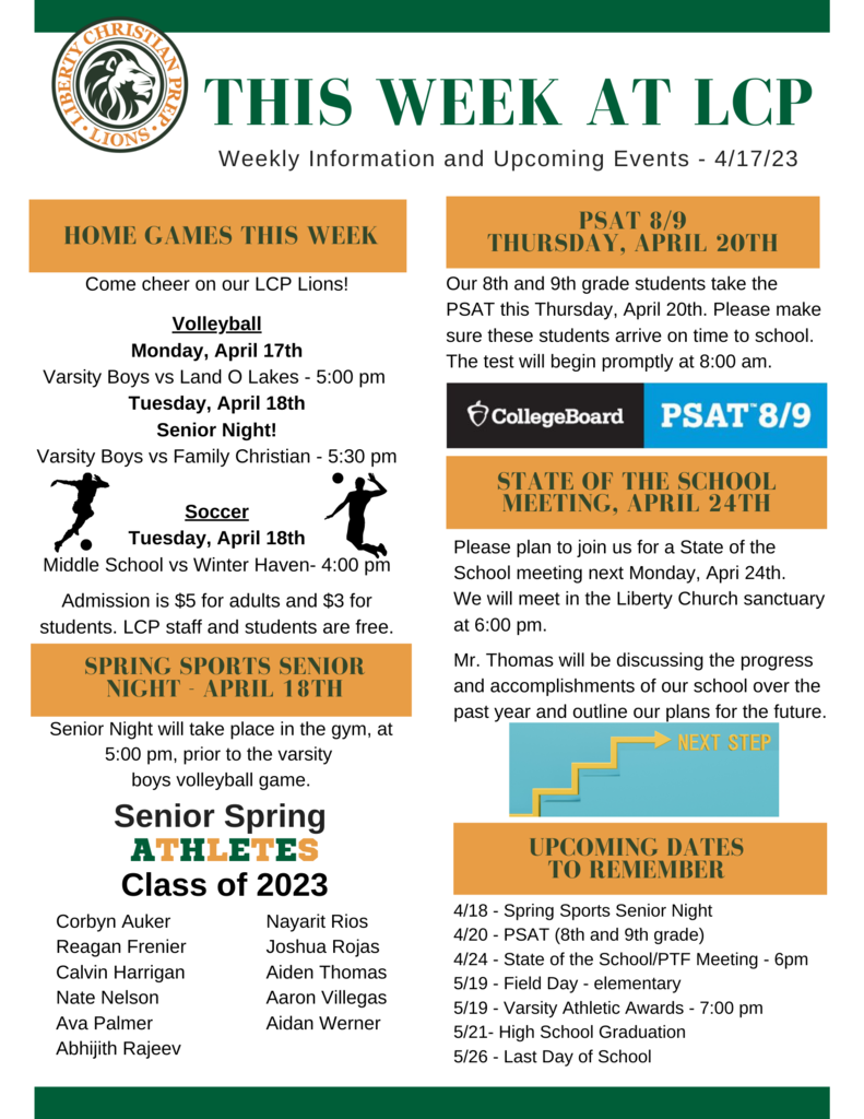 This Week at LCP - April 17th